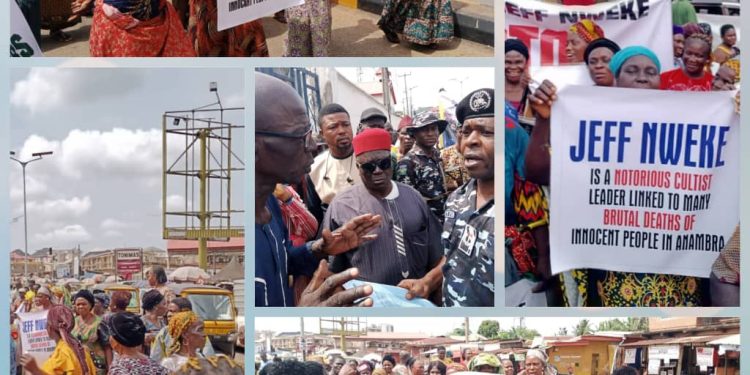 Land Grabbing: Anambra Villagers Protest Alleged Excesses of Blue Shield Security Boss, Say He Hired Sex Workers for Protest