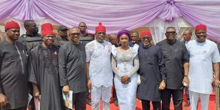 Obi, Umeh, Abaribe, Nwoye Pay Last Respect To Assassinated LP Senatorial Candidate For Enugu East.