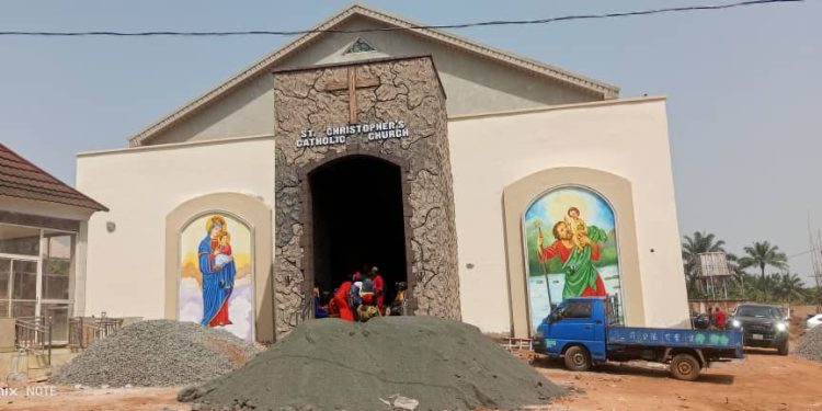 St Christopher’s Church Umuawulu, Built By High Chief Dr Christopher Ndubuisi Witnesses Its First Mass