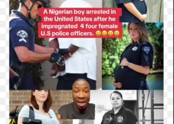Nigerian international student arrested for impregnating 4 female police officers in US (Photos)