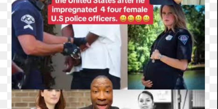 Nigerian international student arrested for impregnating 4 female police officers in US (Photos)