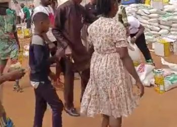 Mother of all Palliatives: Obijackson Gifts Food Items to Over 5000 Families in Okija. (Video)