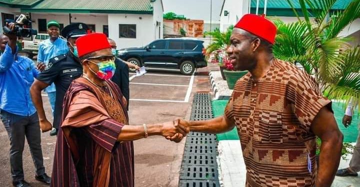 Just in:Soludo Visits Obiano in Abuja.