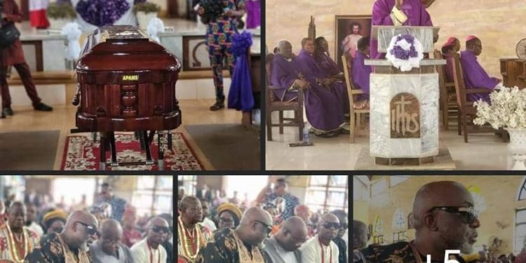 Popular Catholic Priest ,Ebube Muonso Buries Mother in Anambra