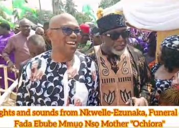 Total Shutdown as Obi, Soludo, Ozigbo, Others Storm Fr. Ebube Muo Nso Mother’s Burial in Anambra (Video)
