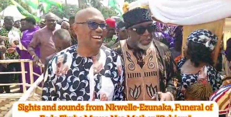 Total Shutdown as Obi, Soludo, Ozigbo, Others Storm Fr. Ebube Muo Nso Mother’s Burial in Anambra (Video)