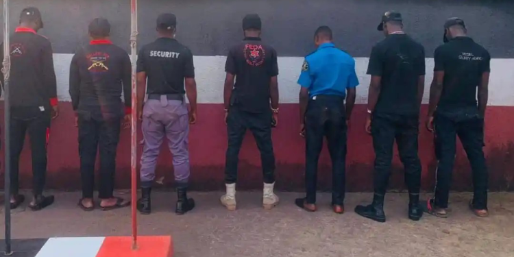 ILLEGAL SECURITY: Frank Edward, Others Arrested in Anambra
