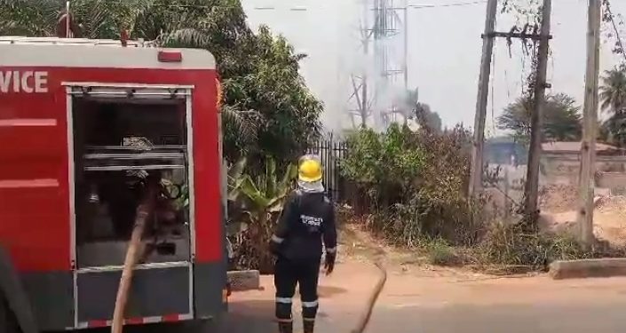 Fire Burn MTN Mast, Residential Buildings in Anambra.