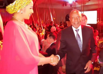 Bianca Ojukwu Pictured At Event With Namibia’s Late President And New President