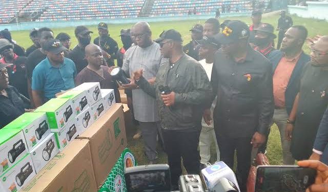 Ubah donates gadgets, reassures tight security in Anambra South, environs