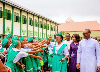 Anambra Commissioner For Education Visits Alma Mater In School Uniform.