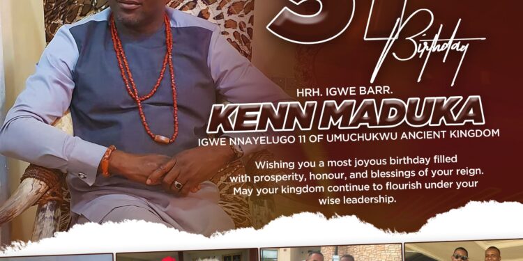 Umuchukwu Traditional Ruler, Igwe Barr. Kenn Maduka Marks 51st Birthday Amidst Cheers