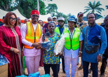 Anambra Philanthropist Ezeonu Empowers Over 500 Commercial Cyclists with Safety Kits, bags of Rice at Nnobi