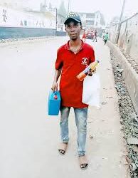 Meet Young Mathematics Graduate Who Hawks for a Living in Anambra