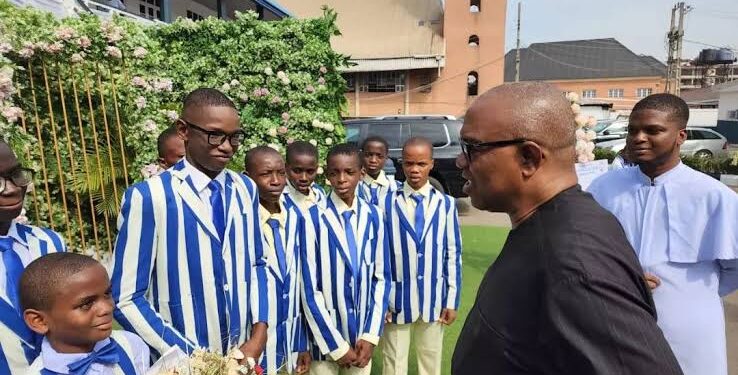 Peter Obi Reacts After Anambra School, CKC Emerged Winner In A Global Competition