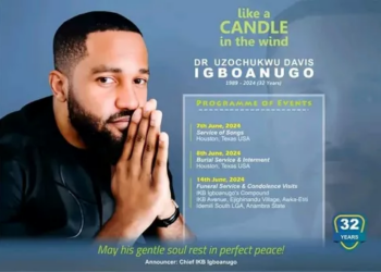 Young Anambra Doctor, k!lled in the United States of America,Father Mourns