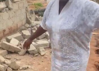 Widow Escapes Assassination As Sister-in-law Storms with Thugs, Demolishes Her New House (video)