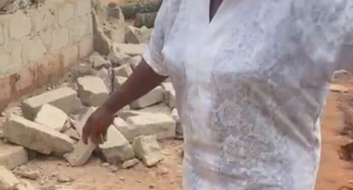 Widow Escapes Assassination As Sister-in-law Storms with Thugs, Demolishes Her New House (video)