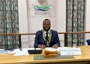 Just-In:Anambra man becomes first black chairman of Oxfordshire Cherwell District Council in UK