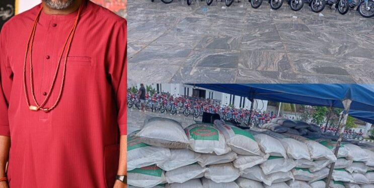 Anambra Billionaire, Mighty-Mighty Empowers Kinsmen With Working Tools worth Hundreds of Millions of Naira(Pics/Video)