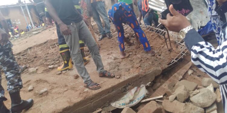 2-storey shop collapses in Anambra market, scores feared dead, trapped