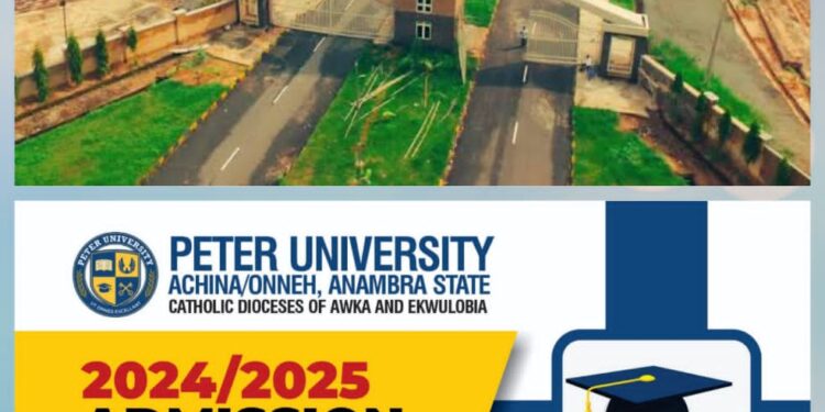 Peter University Opens Admission Window for New Students, Woos ...