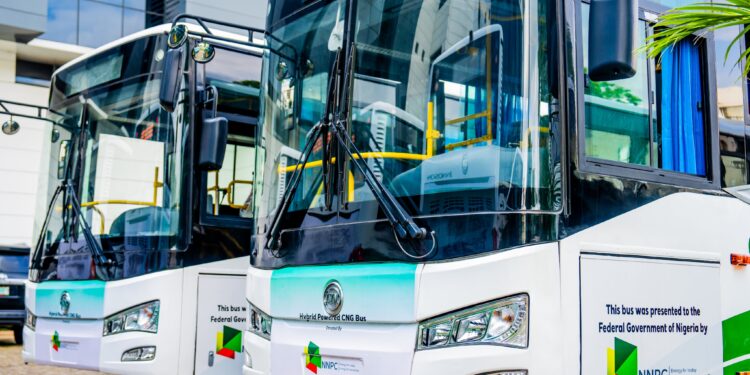 PHOTO NEWS: NNPC Foundation Donates 10 Innoson CNG Buses to DAPPMAN Initiative