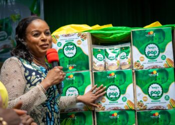 Soludo’s wife lunches pap for Anambra kids with special nutritional needs