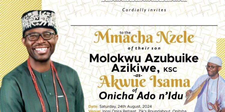Zik’s Son Joins the Prestigious Ndi-Ichie of Onitsha