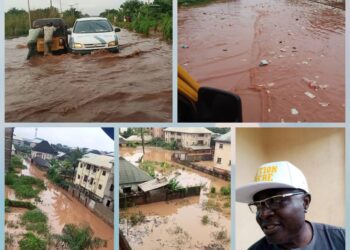Panic As Flood Submerges Major Road, Houses in Anambra.