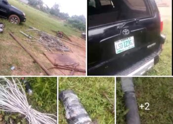 Breaking: Police burst criminal camp in Anambra community, recover explosives, vehicles, others