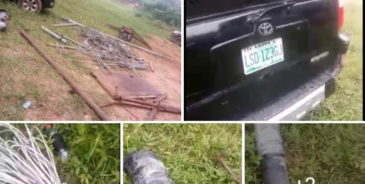 Breaking: Police burst criminal camp in Anambra community, recover explosives, vehicles, others