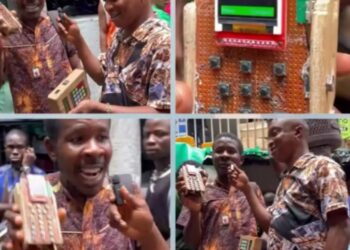 Anambra Man Produces Working Phones with Wood (Videos)