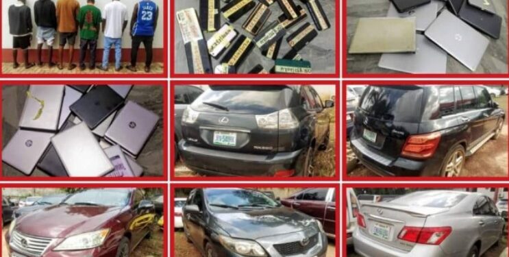 EFCC Arrests 36 Suspected Internet Fraudsters In Onitsha