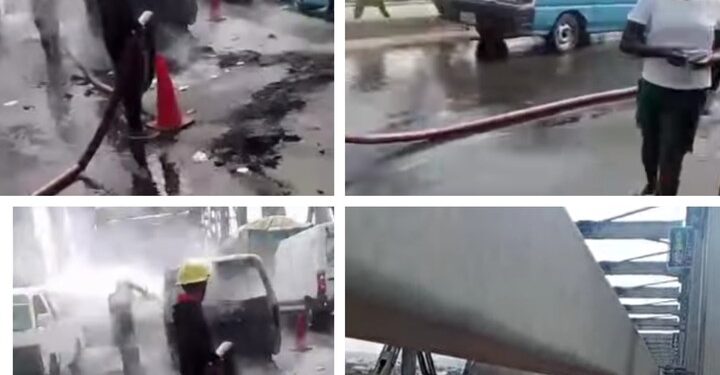 14 Escape Death, Driver Injured As Bus Catches Fire On Onitsha Bridge