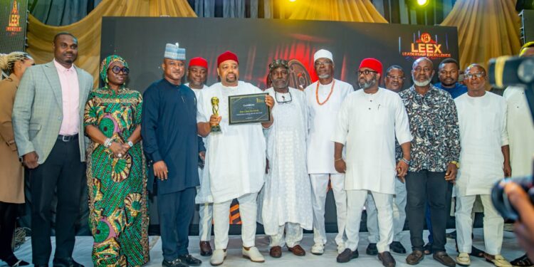 Hon. Jim Okolo Bags LEEX Democracy Advocate of The Year Award, Presented by Sen. Ekwunife
