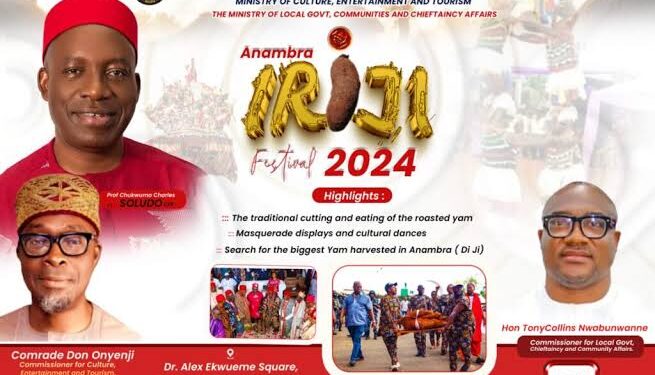 Onyenji announces ‘Di Ji’ prizes for biggest yam tubers at Iri-Ji Anambra 2024
