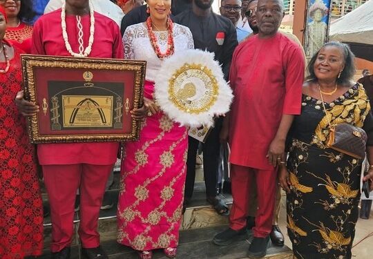 Bianca Ojukwu Bags Chieftaincy Title From Longest Serving Monarch (see Pictures)