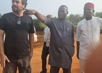 Senator Tony Nwoye, Peter Anekwe Pay Visit To Otuocha-Umueri-Nzam-Innoma-Ibaji Road Project