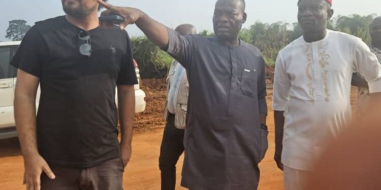 Senator Tony Nwoye, Peter Anekwe Pay Visit To Otuocha-Umueri-Nzam-Innoma-Ibaji Road Project