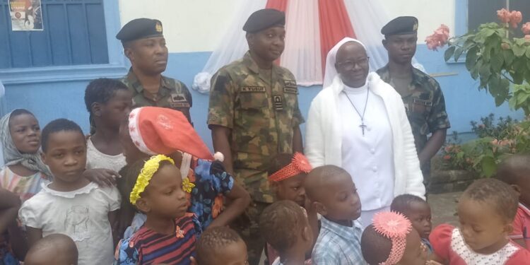 Navy donates food items to orphanage in Anambra Community