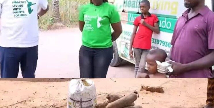 Soludo’s wife provides food, cash to children whose mother was burnt to death by their father