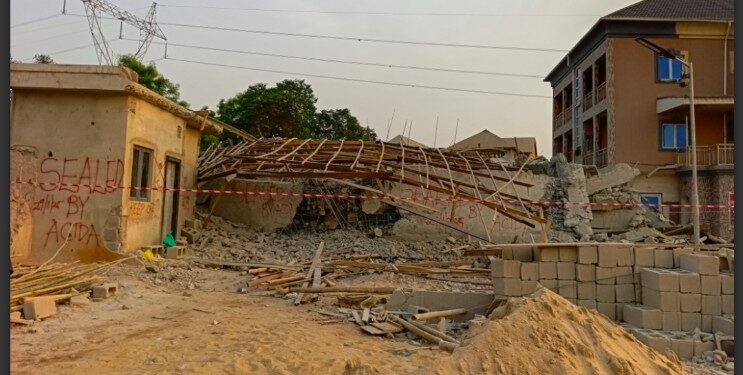 Two-Story Building Collapses in Awka, Many People Trapped