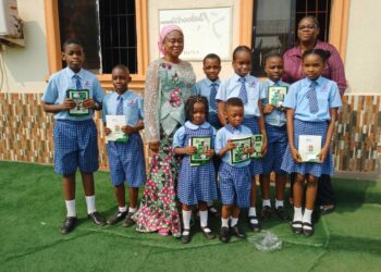 Jubilation in Anambra schools as Tinubu’s, Soludo’s wives donate books to pupils