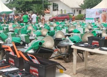 Food Security: Tinubu’s Wife Donates Farming Equipment, Resources To 200 Farmers In Anambra
