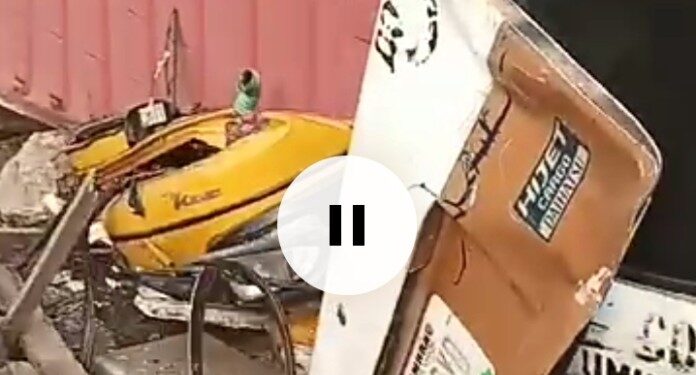 Many Feared Dead, Vehicles Trapped, As Speeding Trailer Ram into Vehicles in Anambra