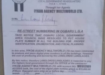 Anambra LG Boss Under Fire Over N15,000 House Numbering Levy