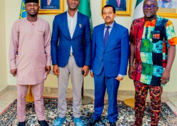 Jolly-Jolly Noodles Boss,Ikenna Ifejiofor Meets Ethiopian Ambassador to Nigeria.