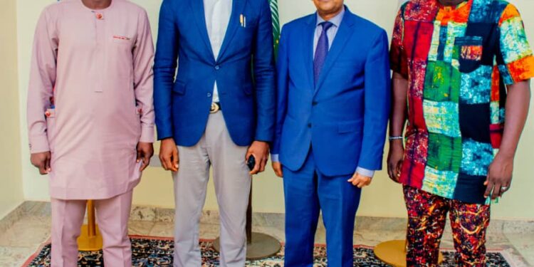 Jolly-Jolly Noodles Boss,Ikenna Ifejiofor Meets Ethiopian Ambassador to Nigeria.