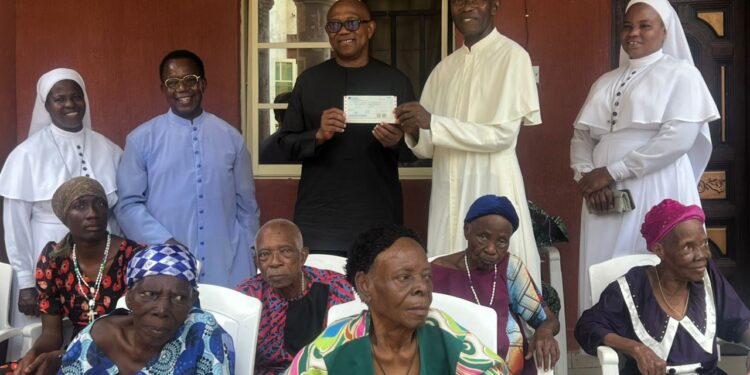 Obi Donates ₦10m to Anambra Orphanage, Home for Lonely Adults